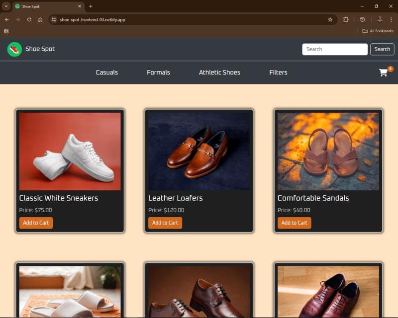 Shoe Spot Front-End
